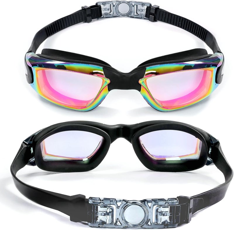 EWPJDK Swim Goggles - 2 Pack Swimming Goggles Anti Fog No Leaking For Adult Women Men - Image 2